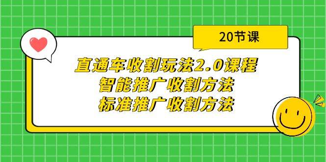 直通车收割玩法2.0课程：智能推广收割方法+标准推广收割方法（20节课）-蓝海无涯