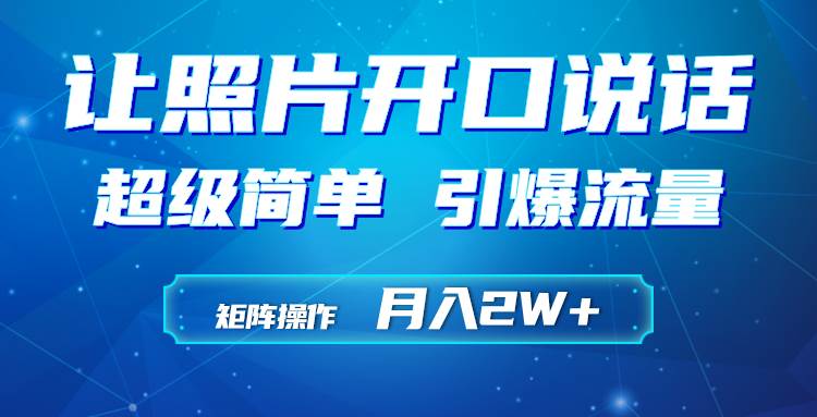 利用AI工具制作小和尚照片说话视频，引爆流量，矩阵操作月入2W+-蓝海无涯