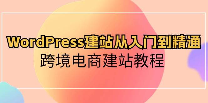 WordPress建站从入门到精通，跨境电商建站教程-蓝海无涯