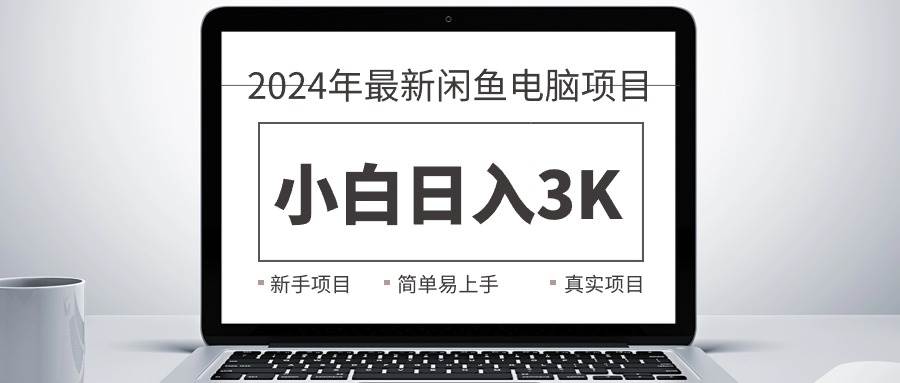 2024最新闲鱼卖电脑项目，新手小白日入3K+，最真实的项目教学-蓝海无涯