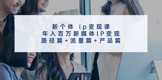 新个体 ip变现课，年入百万新媒体IP变现，路径篇+流量篇+产品篇-蓝海无涯