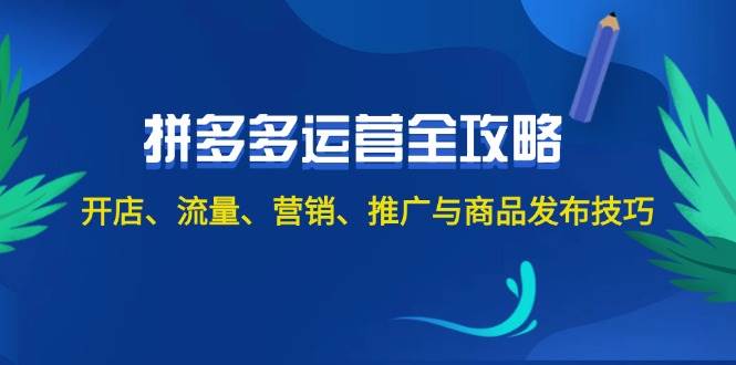 2024拼多多运营全攻略：开店、流量、营销、推广与商品发布技巧（无水印）-蓝海无涯