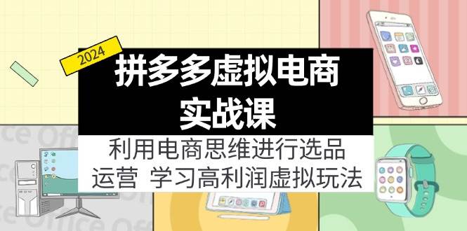 图片[1]-拼多多虚拟电商实战课：利用电商思维进行选品+运营，学习高利润虚拟玩法-蓝海无涯