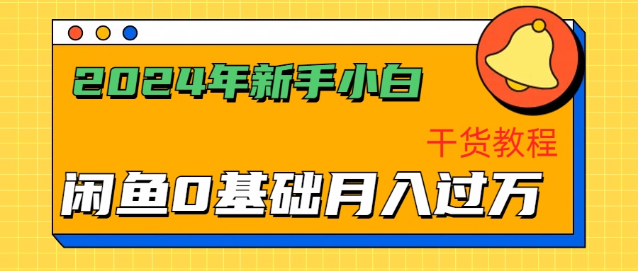 2024年新手小白如何通过闲鱼轻松月入过万-干货教程-蓝海无涯