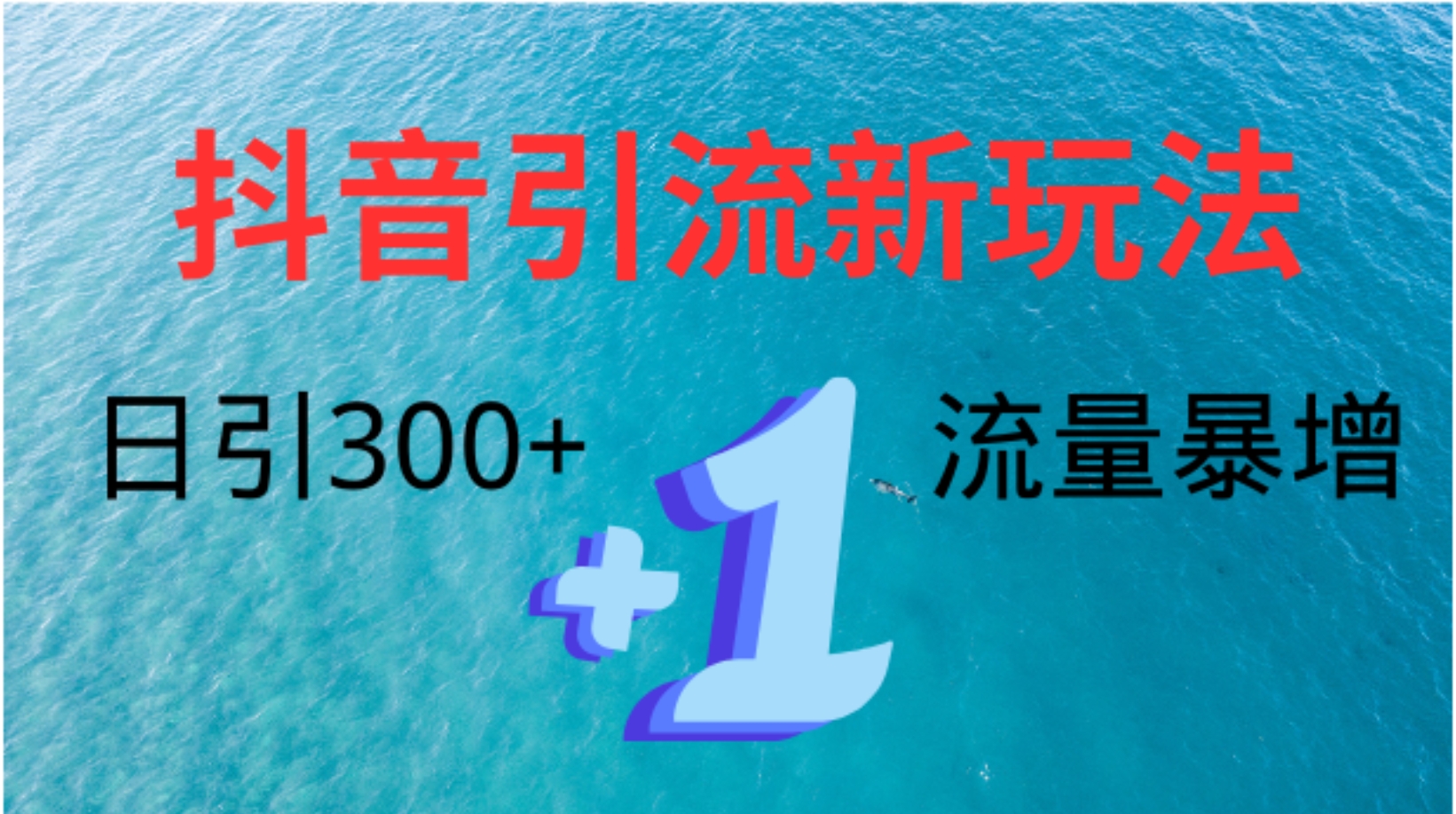 创业粉高效引流，抖音工具号玩法4.0，日引300+-蓝海无涯