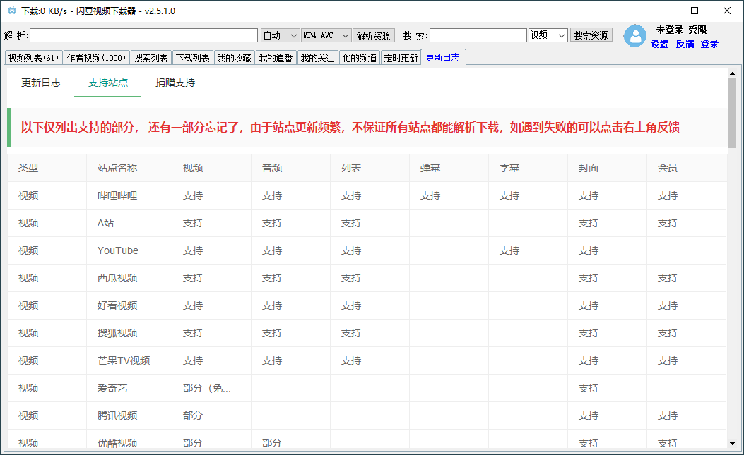 闪豆多平台视频下载器v4.0.0-蓝海无涯